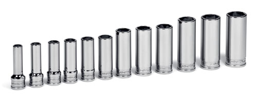 Jeu de douilles 3/8&rdquo; longue Flank Drive&reg; Xtra, 6-pans, 12-pi&eacute;ces (8 - 19 mm.)
