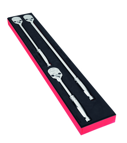 Jeu de 3 cliquets Dual 80&reg; &agrave; manche standard &agrave; prise 1/2 po avec&nbsp;module en mousse, rouge