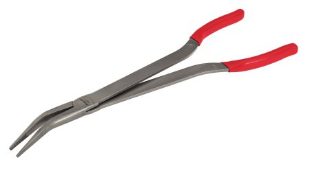 Pince à bec coudé 35°, longueur 368 mm (rouge)