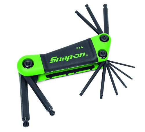 Jeu de 11 cl&eacute;s m&acirc;les Torx&reg; &agrave; t&ecirc;te sph&eacute;rique, avec support, 11-pi&egrave;ces (T8 - T50)