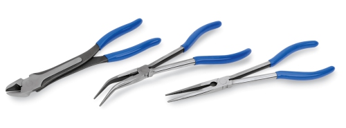Jeu de pinces extra-longues, 3 pi&egrave;ces (Blue-Point&reg;).