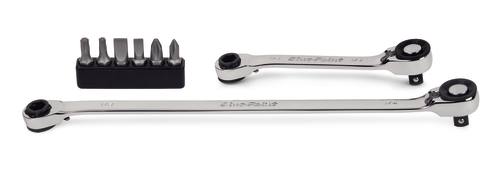 Ensemble de 2 cliquets mini et 6 embouts de tournevis, (Blue-Point&reg;)&nbsp;