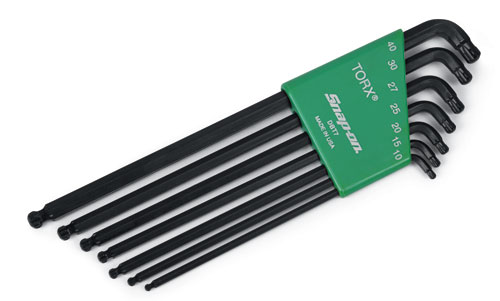 Jeu de cl&eacute; TORX&reg; avec double t&ecirc;te sph&eacute;riques.