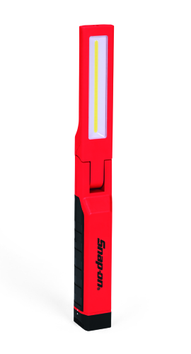 Slim Line LED Dual-Akkulampe mit&nbsp;UV-Spot und Gelenk 550 Lumen (Rot)