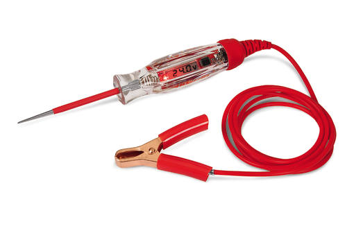 24V Spanningzoeker met digitaal display, bereik 4 - 49,9 Volt DC