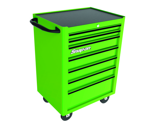 Servante avec 7 tiroirs, extreme green