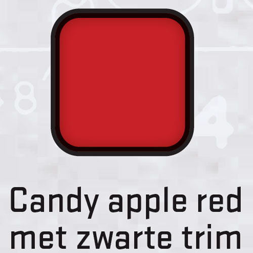 Servante avec 7 tiroirs, candy apple red