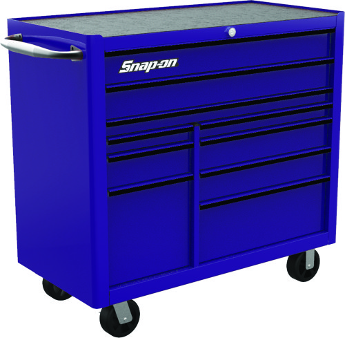 10-ladige Snap-on&reg; robuuste gereedschapswagen, paars met zwarte trim