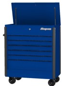 Roll Cart gereedschapswagen met 6 laden (Blauw met zwarte trims)