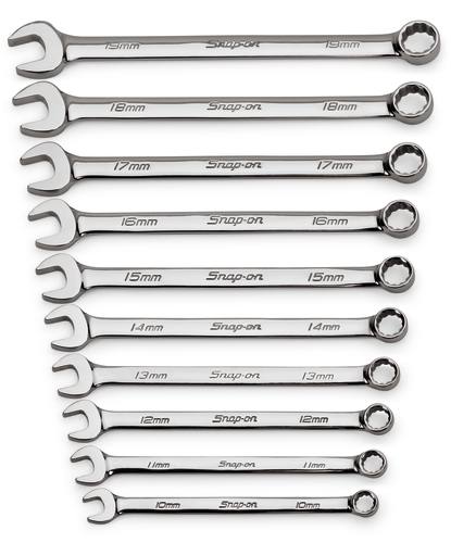 Ring/steeksleutelset met Flank Drive&reg;, 12-kant, 10-delig (10 - 19 mm)