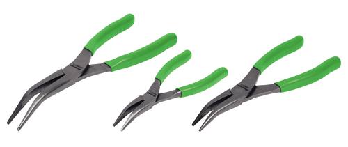 Jeu de 3 pinces &agrave; bec effil&eacute; Talon Grip&trade; coud&eacute;es &agrave; 35&deg;