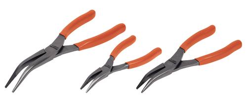 Jeu de 3 pinces &agrave; bec effil&eacute; Talon Grip&trade; coud&eacute;es &agrave; 35&deg;