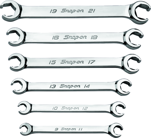 Cl&eacute;s &agrave; tuyauter inclin&eacute;es Flank Drive&reg;, 6-pans (9 - 21 mm.)