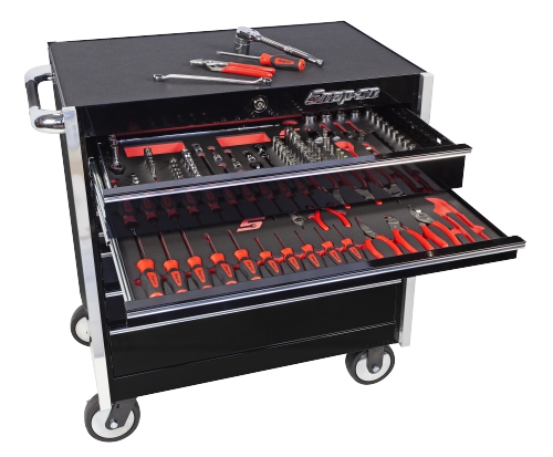 Composition standard de 213 outils avec système Tool Control, dans un servante noir Snap-on®