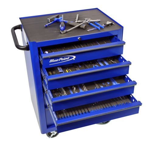 Composition d'outils Blue-Point Deluxe dans une servante et système de Tool contrôle (Toolbed)