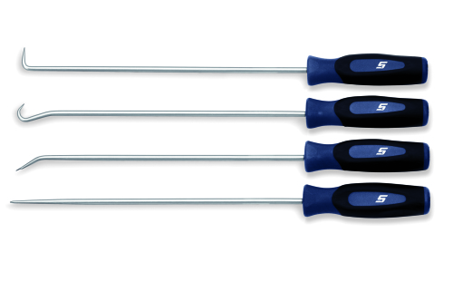 PICKS SET CHROMES&nbsp;longues Instinct&reg; avec manche softgrip, 4-pi&egrave;ces&nbsp;(Bleu M&eacute;tallique)