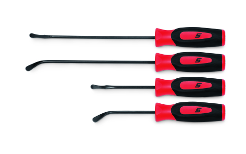 Leviers a retrait de joints, 4-pi&egrave;ces, rouge