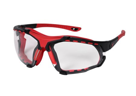 Lunettes Ultra-Flex fermées avec verres clairs (rouge)