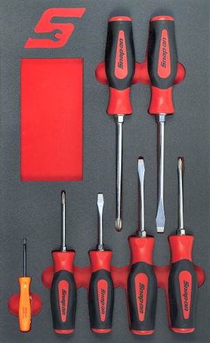 Jeu de tournevis rouge, (sans Toolbed)