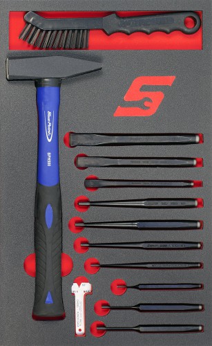 Jeu de chasse-goupilles, chasse-clous et burins (sans Toolbed)