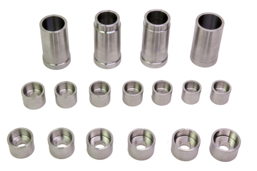 Universele set bussen/kogelgewrichten &Oslash; 28,6 - 43,6 mm.