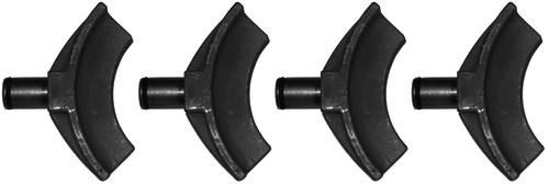 Set van 4 klauwen voor veren met een diameter van 70 - 160 mm.